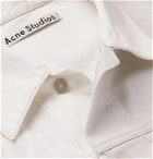 Acne Studios - Oversized Two-Tone Distressed Denim Jacket - Gray