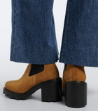 Valentino Garavani Beatle VLogo suede ankle boots