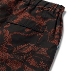 Desmond & Dempsey - Hercules Printed Cotton Pyjama Shorts - Men - Orange
