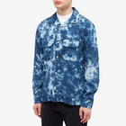 Corridor Men's Tie Dye Camp Collar Shirt in Navy