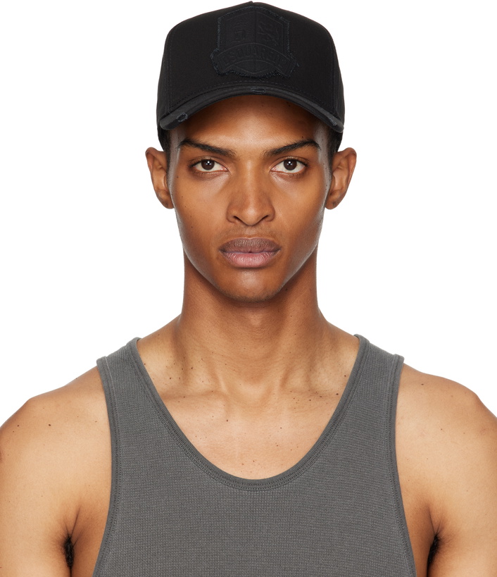 Photo: Dsquared2 Black Logo Baseball Cap