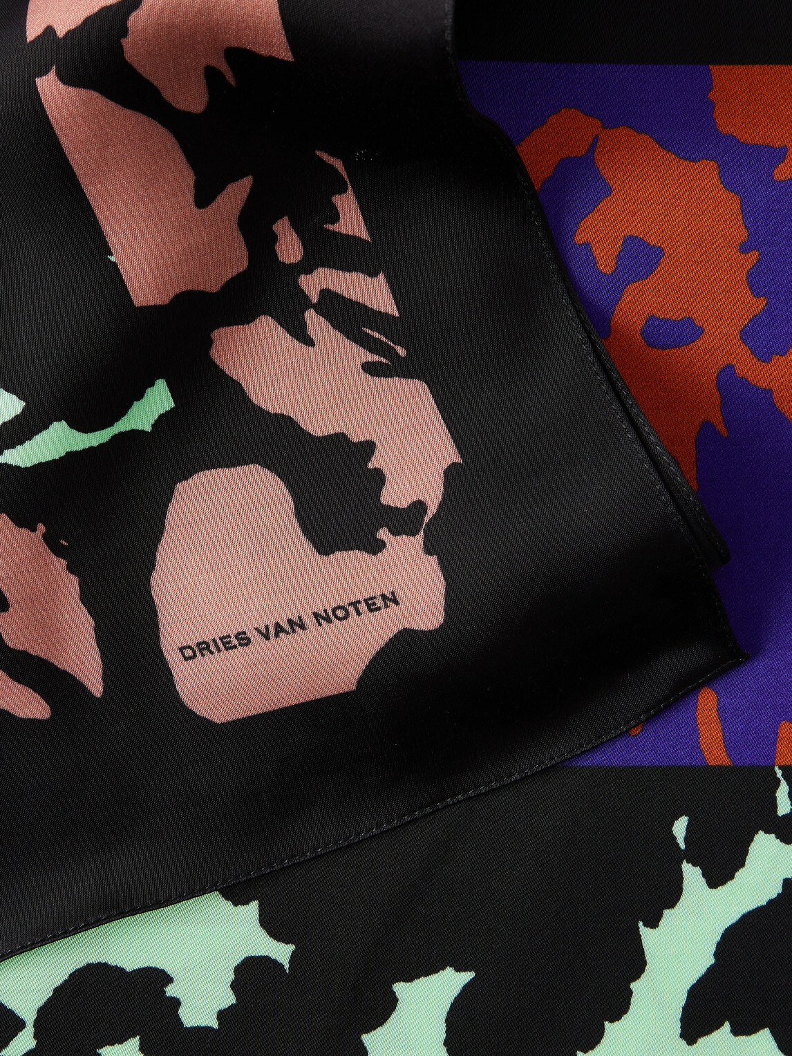 Dries Van Noten - Floral-Print Satin Scarf Dries Van Noten