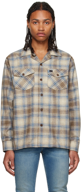 Photo: Nudie Jeans Beige Vincent Board Shirt