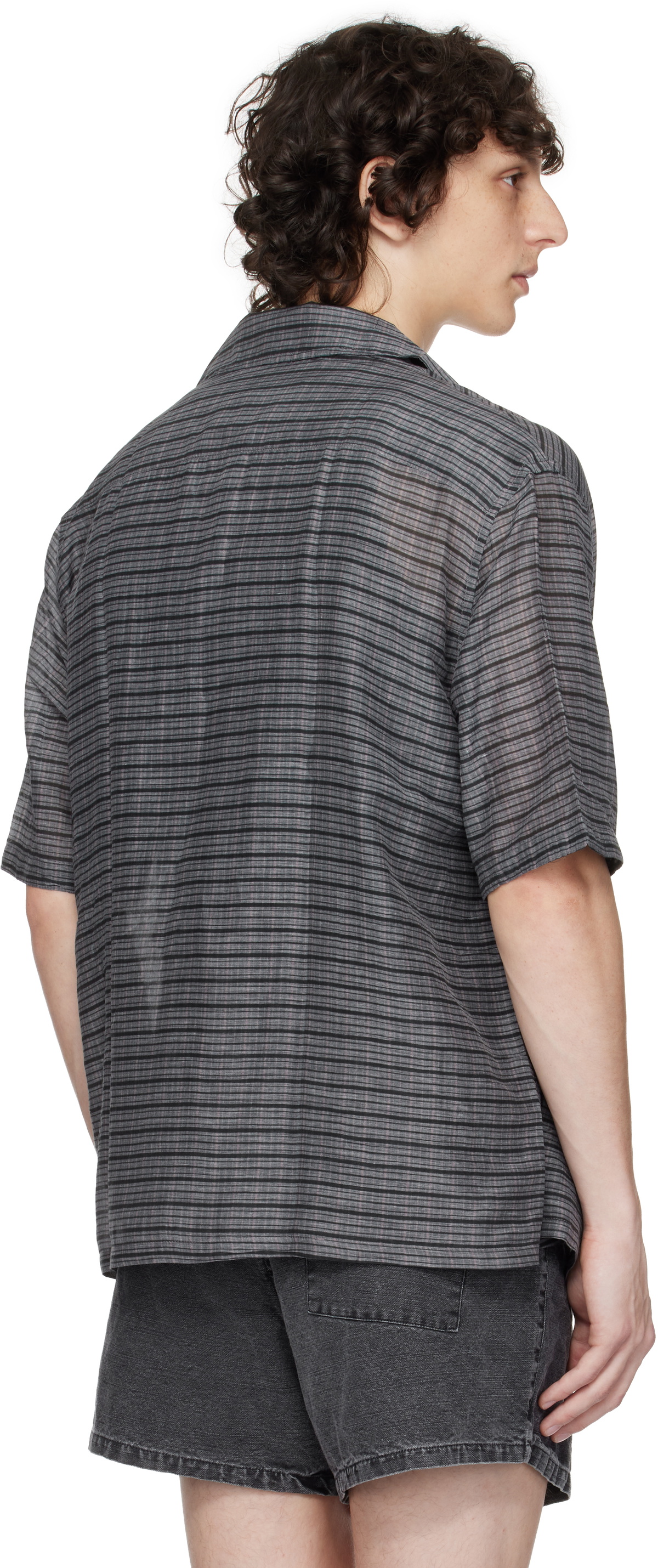 OUR LEGACY Gray Heusen Shortsleeve Shirt Our Legacy