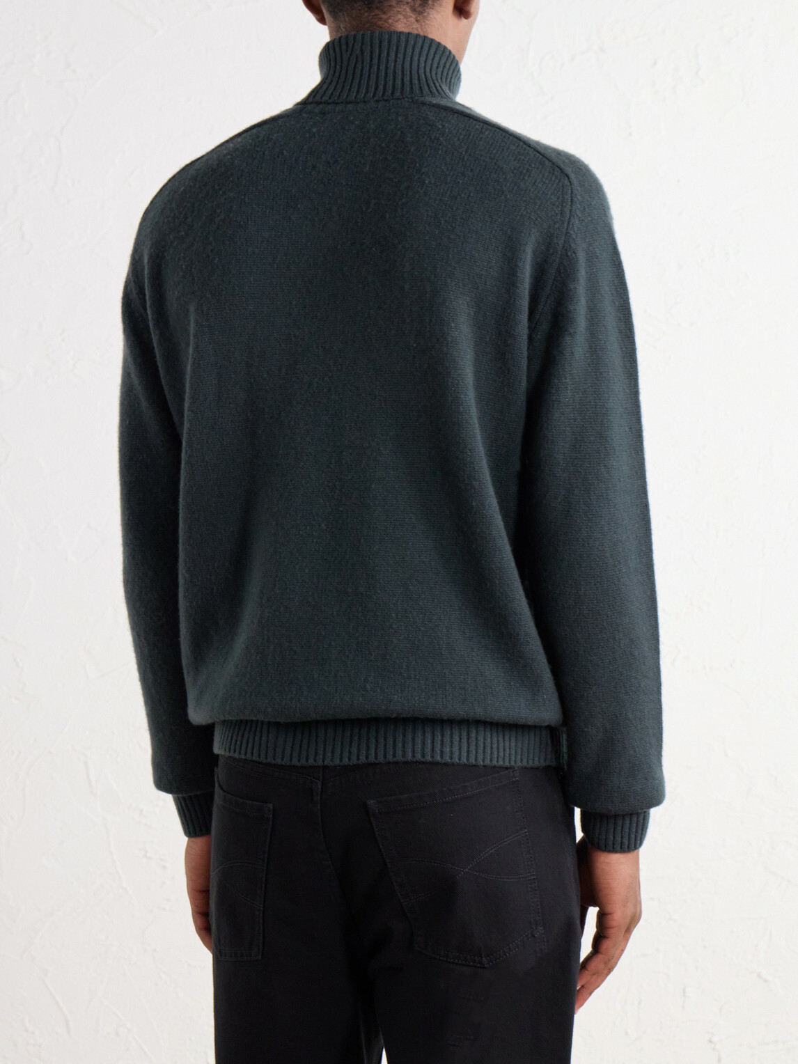 Boglioli - Virgin Wool and Cashmere-Blend Rollneck Sweater - Green