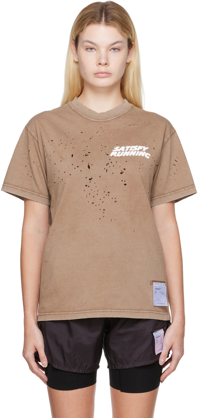 Satisfy SSENSE Exclusive Brown MothTech T-Shirt Satisfy