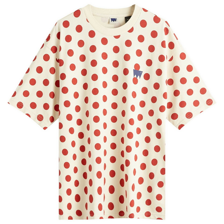 Photo: Levi's Men's Levis Paris Olympics Skate T-Shirt in Cream/Polka Red