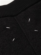 Maison Margiela - Wide-Leg Striped Wool Sweatpants - Black