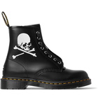 Dr. Martens - MASTERMIND WORLD 1460 Printed Leather Boots - Black