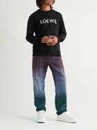 Loewe - Logo-Embroidered Cotton-Jersey Sweatshirt - Black