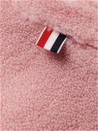 Thom Browne - Oversized Striped Shearling Jacket - Pink