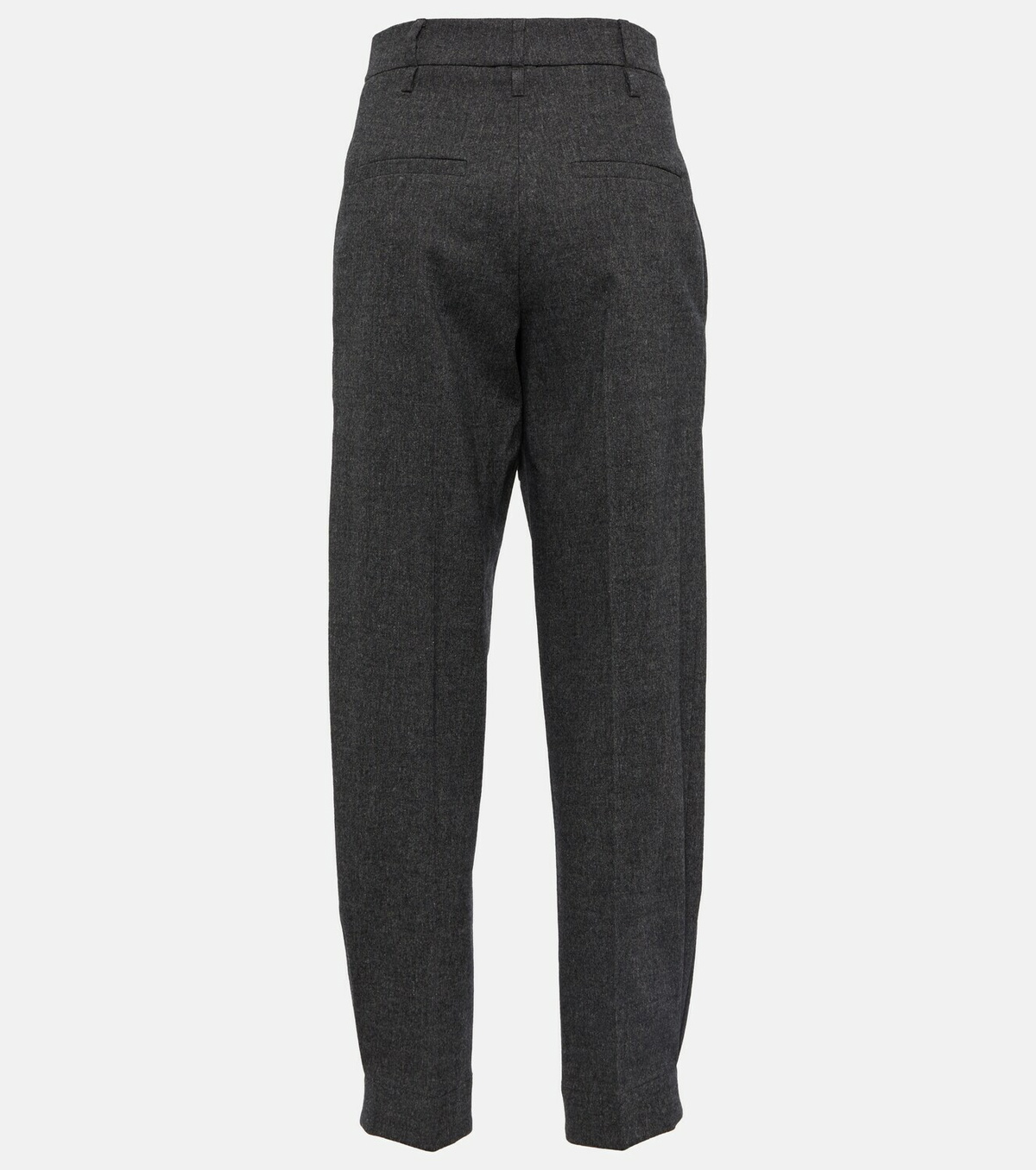 Brunello Cucinelli Midrise woolblend pants Brunello Cucinelli