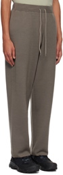 ATTACHMENT Gray Double-Face Sweatpants