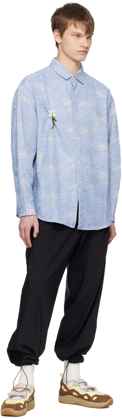 A PERSONAL NOTE 73 Blue Floral Shirt