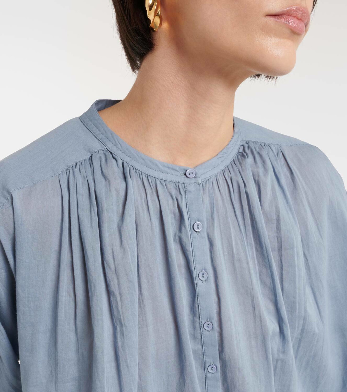 Nili Lotan Neville cotton poplin blouse