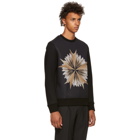 Neil Barrett Black Cross Floral Sweatshirt