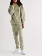 Fear of God Essentials - Tapered Logo-Print Cotton-Blend Jersey Sweatpants - Green