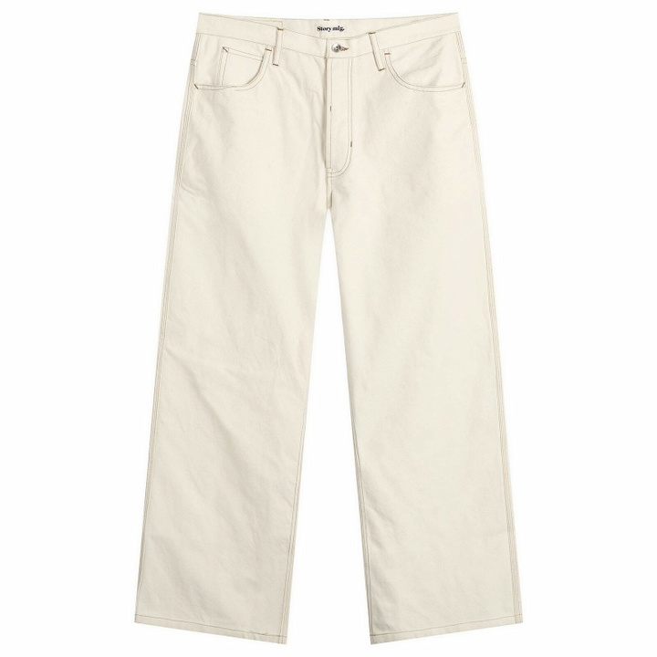 Photo: Story mfg. Men's Hand Applique Poetry Pants in Rainbow Patchwork