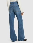 RABANNE Embellished Denim Flared Jeans