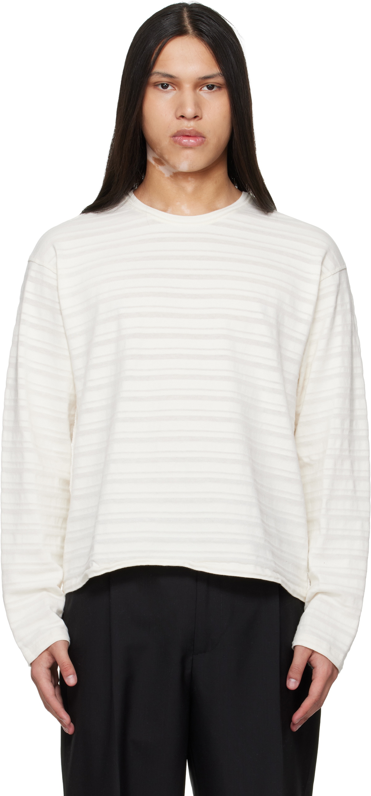 mfpen Off-White Round Neck Sweater