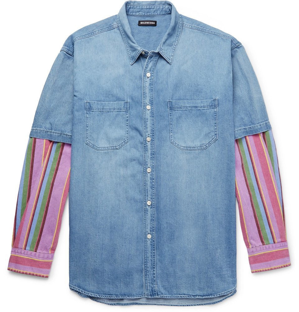 Balenciaga Oversized Denim Shirt  Farfetch