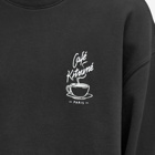 Cafe Kitsune Men's Café Kitsune Coffee Cup Relax Crew Sweater in Black