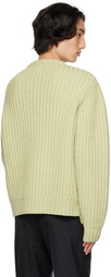 Dries Van Noten Green Crewneck Sweater