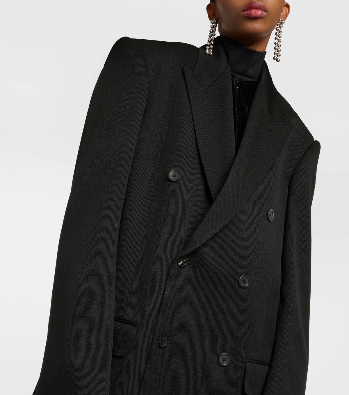 Balenciaga Deconstructed double-breasted wool coat Balenciaga Balenciaga Deconstructed double-breasted wool coat Balenciaga