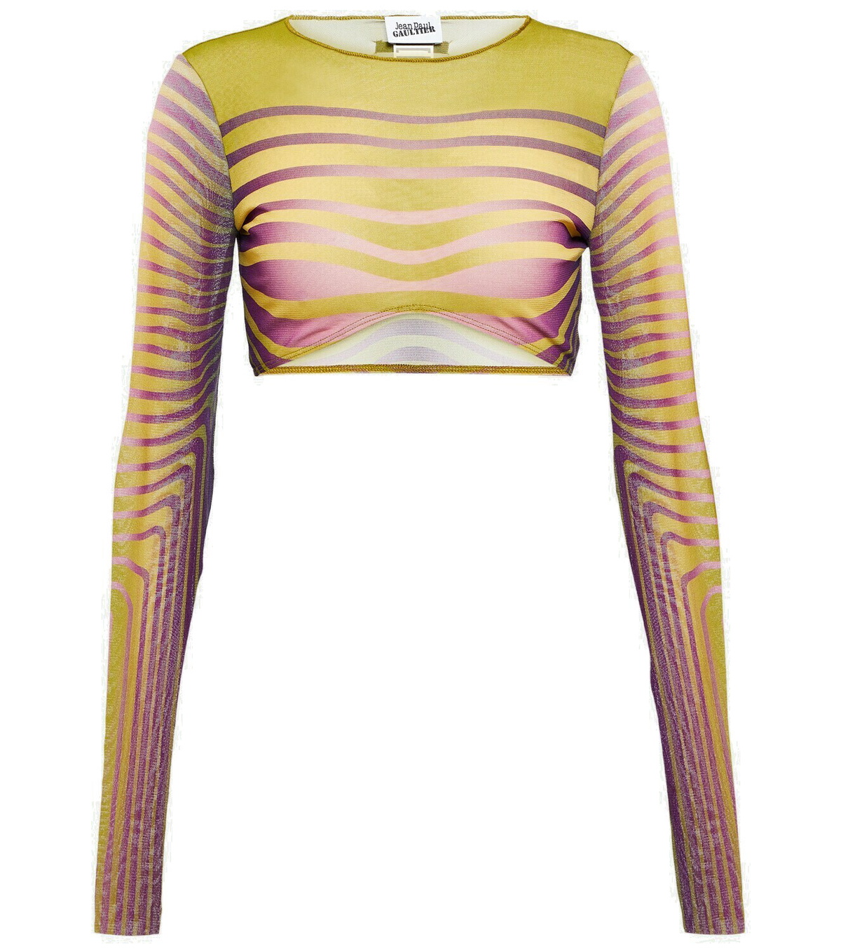 Jean Paul Gaultier Flower Collection printed crop top Jean Paul