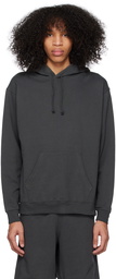 BEAMS PLUS Black Drawstring Hoodie