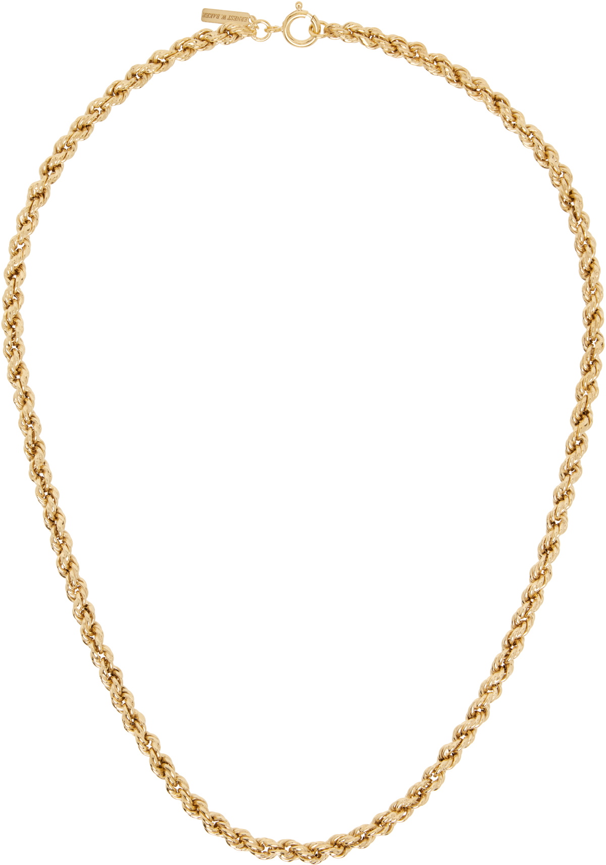 Ernest W. Baker Twisted Chain Necklace