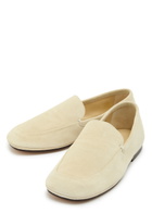 Lemaire Suede Loafers White