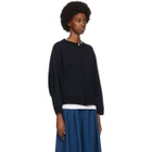 Blue Blue Japan Navy Yarn-Dyed Cardigan