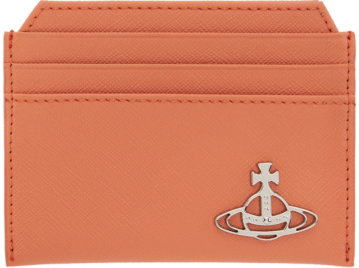 Photo: Vivienne Westwood Orange Saffiano Slim Card Holder