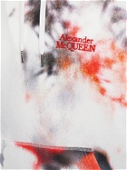 ALEXANDER MCQUEEN - Floral All Over Print Cotton Hoodie