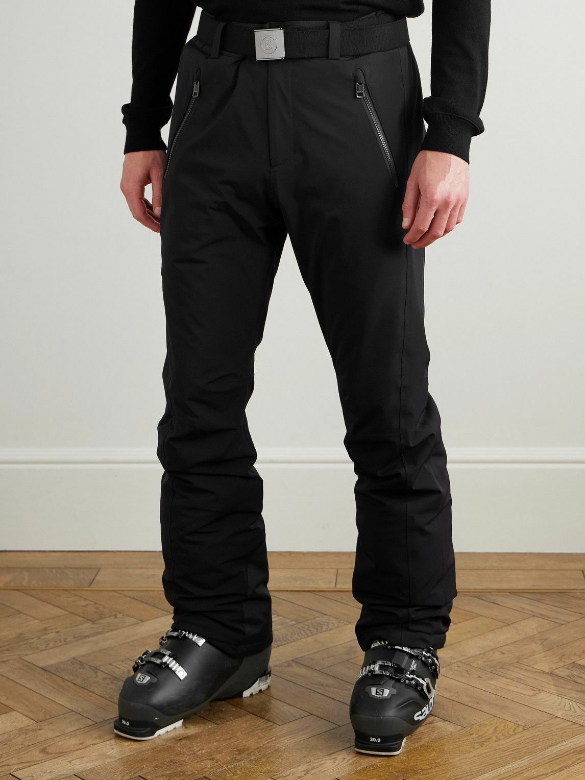 BOGNER - Thore2-T Straight-Leg Belted Ski Pants - Black