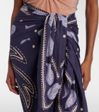 Johanna Ortiz Printed cotton beach cover-up
