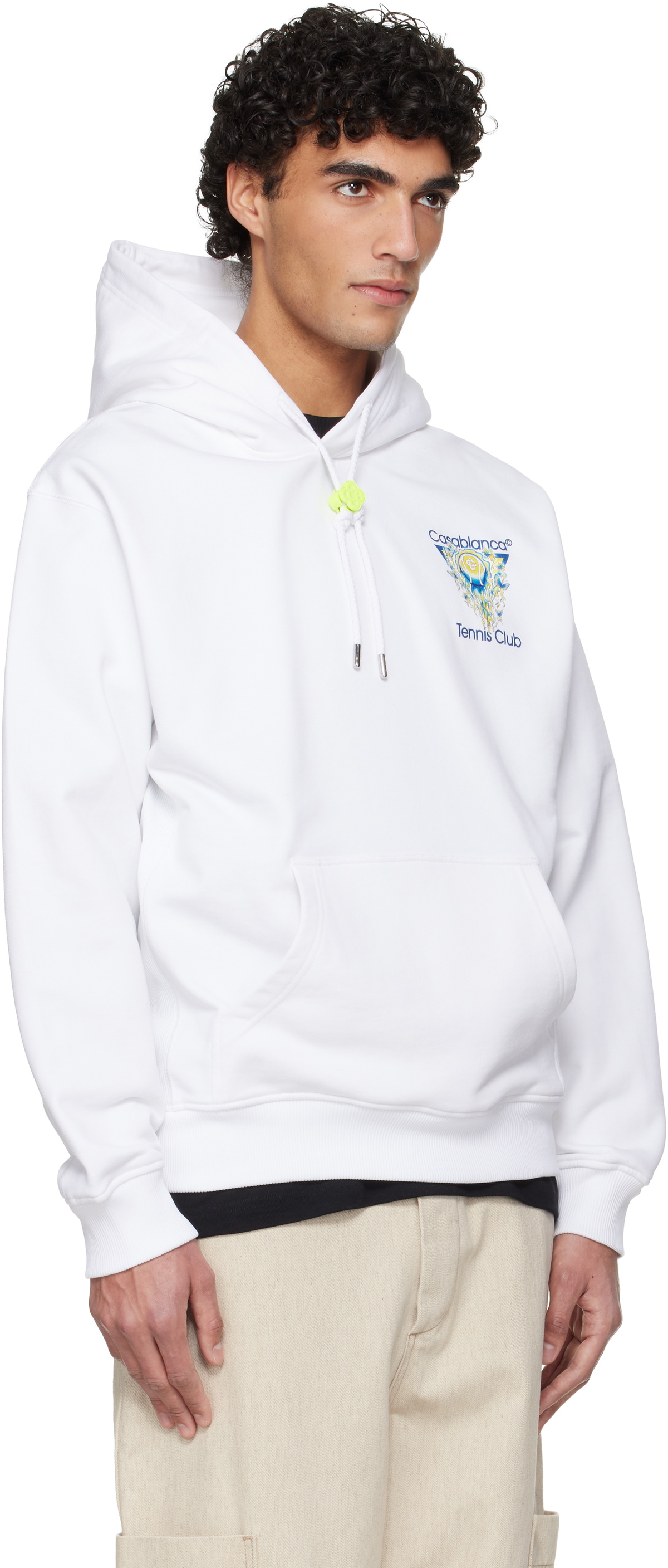 Casablanca White 'Tennis Club' Icon Hoodie