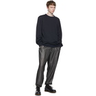 Comme des Garcons Homme Deux Navy Jersey Sweatshirt