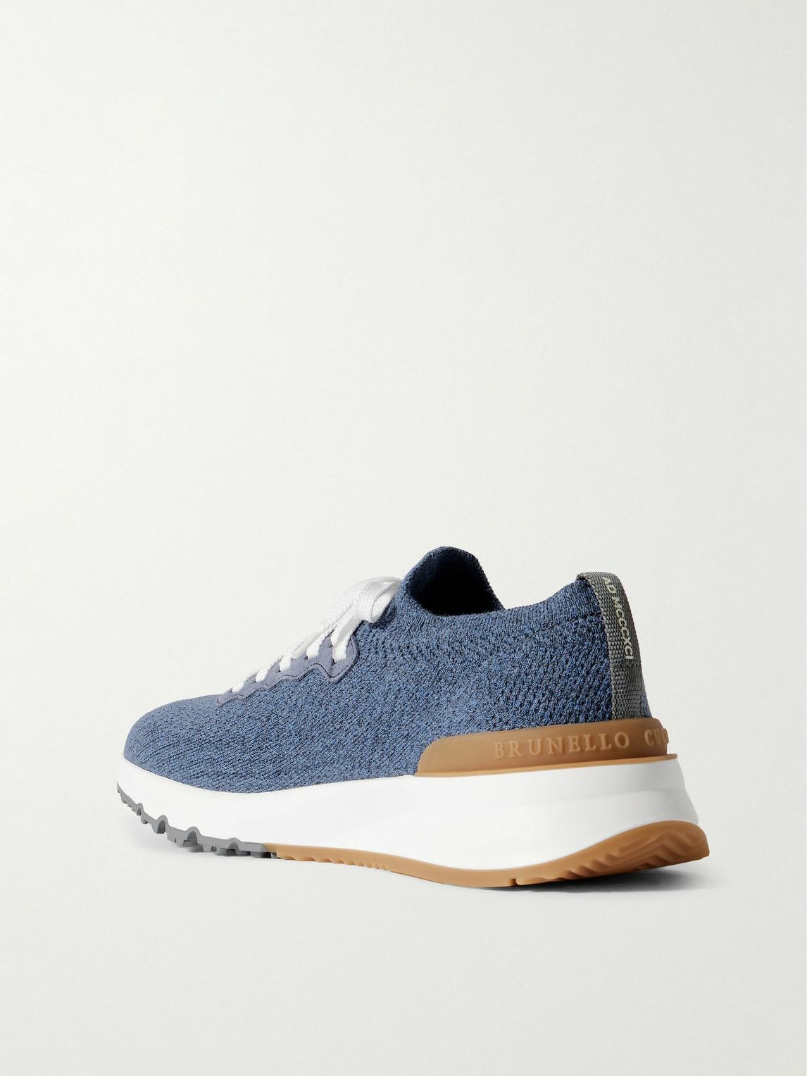 Brunello Cucinelli - Rubber and Suede-Trimmed Stretch-Knit