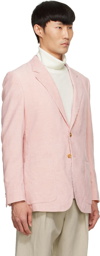 Gabriela Hearst Pink Paz Patch Pocket Blazer