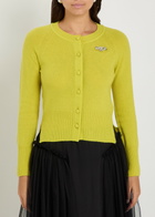 Simone Rocha Crystal-embellished Cashmere Cardigan Green
