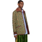 Gucci Green and Orange Flower Chateau Marmont Jacket