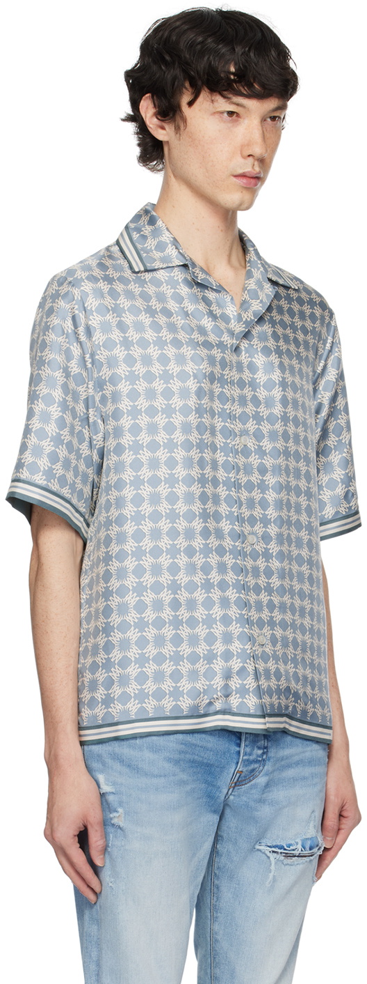 AMIRI【未使用品】MA Quadボーリングシャツ サイズL AMIRI MA Quad Bowling Shirt | Blue | FARFETCH