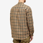 Uniform Bridge Men's Pocket Check Shirt in Beige