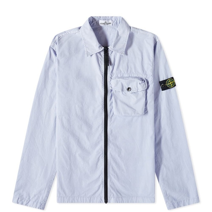 Photo: Stone Island Junior Zip Overshirt in Lavender