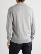 Mr P. - Slim-Fit Merino Wool Polo Shirt - Gray