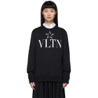 Valentino Black VLTN Star Sweatshirt