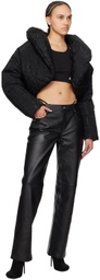 Alexander Wang Black Hotfix Down Jacket