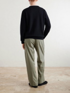 Lardini - Wool and Cashmere-Blend Sweater - Black